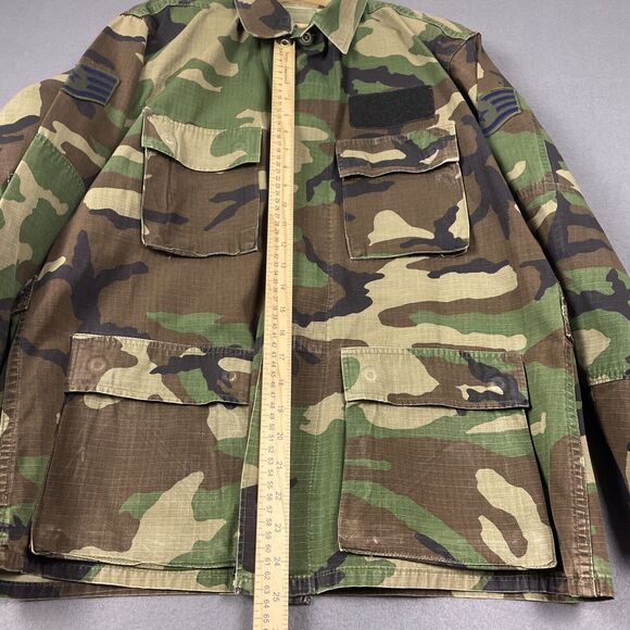 US Air Force Camo Sz Medium R Jacket Staff Sargent - Picture 13 of 16